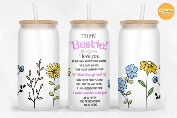 Download To My Bestie I Love You 16 Oz Libbey - Love you Collection