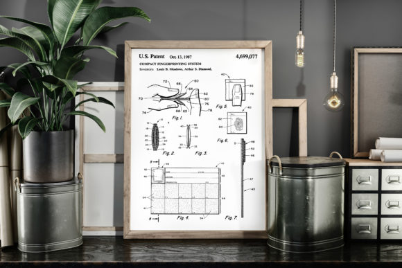Download Compact Fingerprinting System Patent Art - Premium Bundle