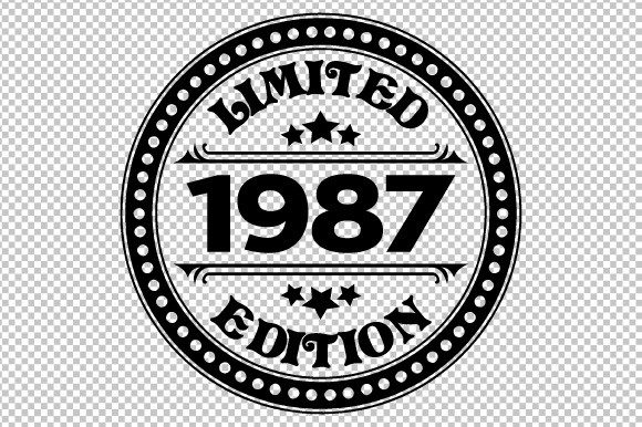 Download Limited Edition 1987 SVG EPS PNG - Premium Resources
