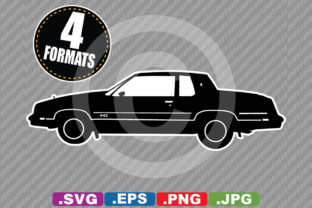 Download Classic 1987 Muscle Car Silhouette - Premium Resources