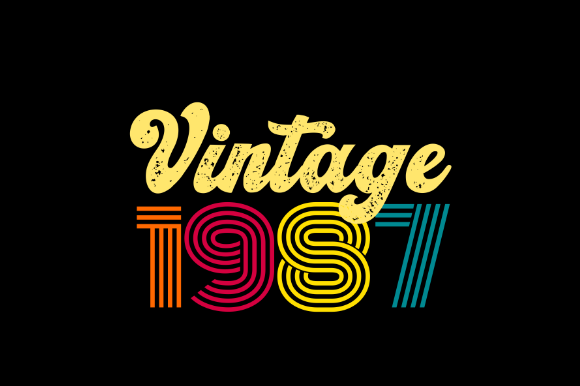 Download Vintage 1987, T-shirt Design Svg - Premium Resources